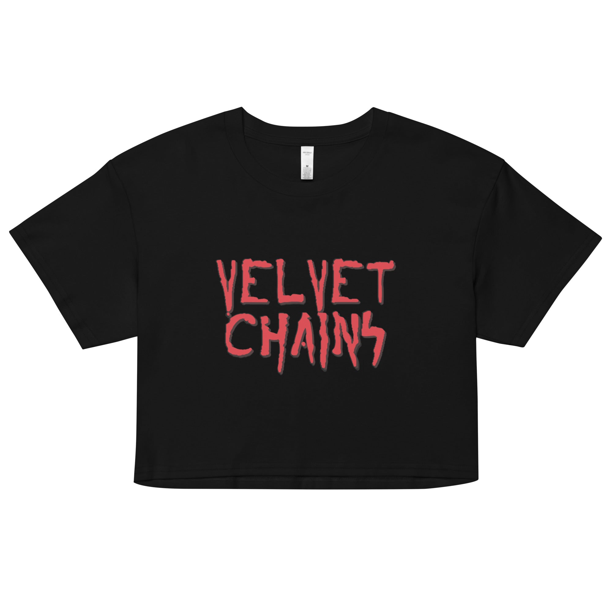 Velvet Chains Logo Crop Top