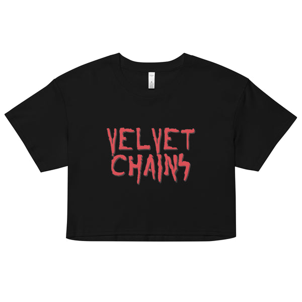 Velvet Chains Logo Crop Top