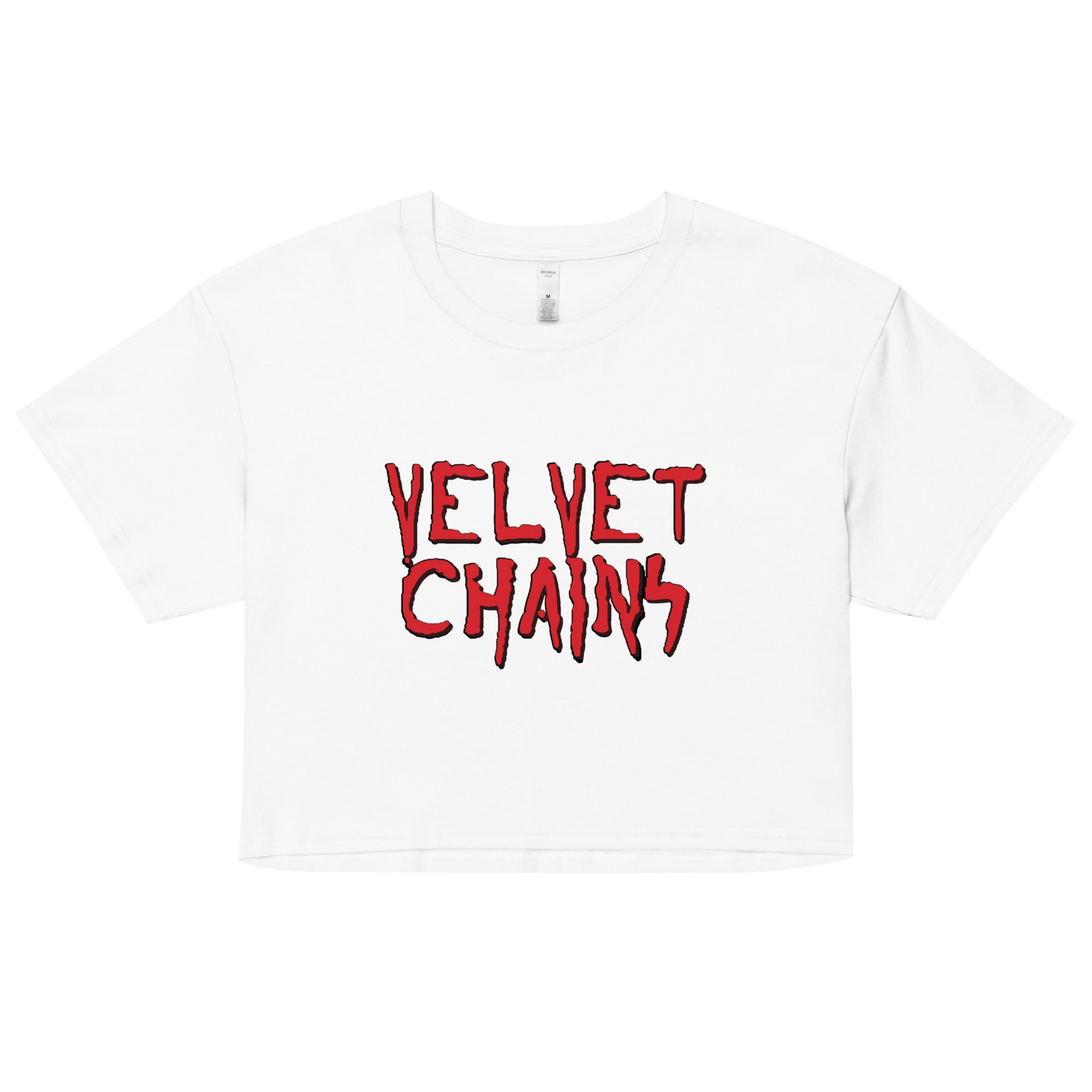 Velvet Chains Logo Crop Top